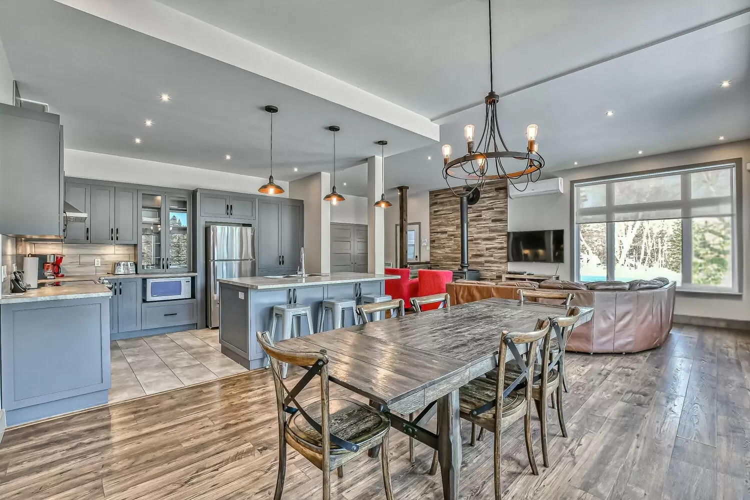 Inside a Chalets Rochon chalet